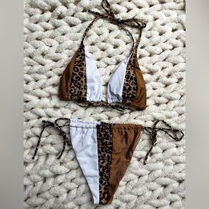 New leopard print bikini